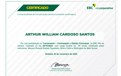 Treinamento – Contratação e Gestão Contratual (EBC)
