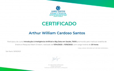 Inteligência Artificial e Big Data na Saúde (Hospital Albert Einstein)